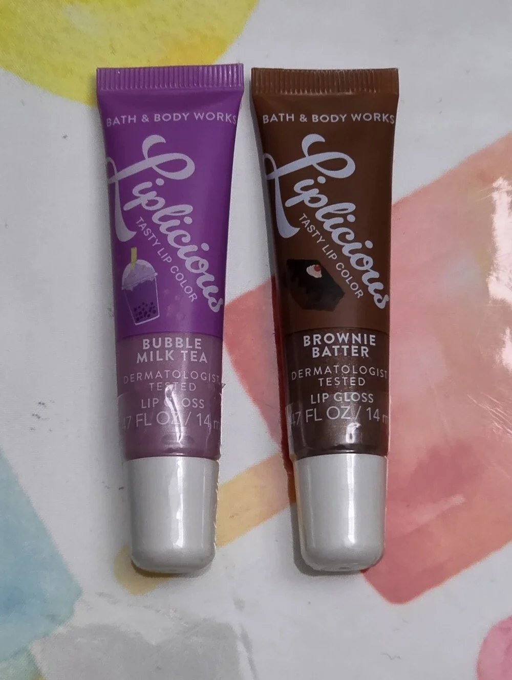 Bath & Body Works Liplicious Lip Gloss Duo - Purple & Brown